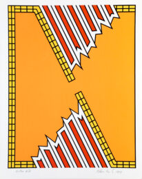 Deep Down Orange by Nicholas Krushenick at RoGallery