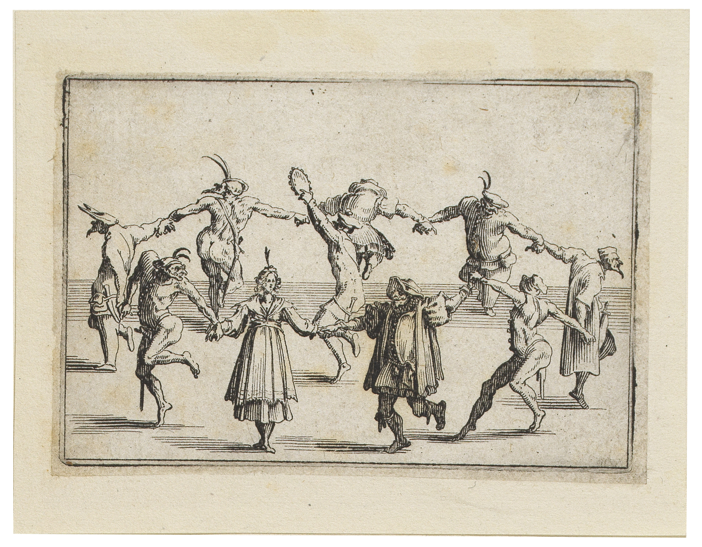 La Ronde, from the Nancy Set. by Jacques Callot