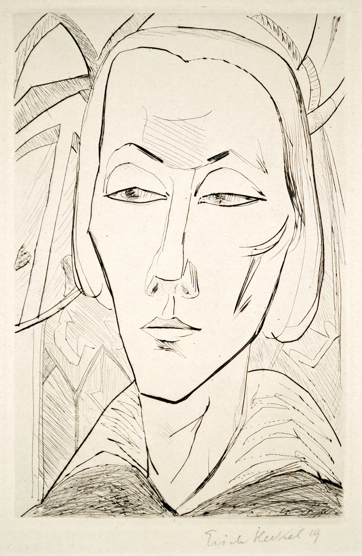 Mädchenbildnis by Erich Heckel