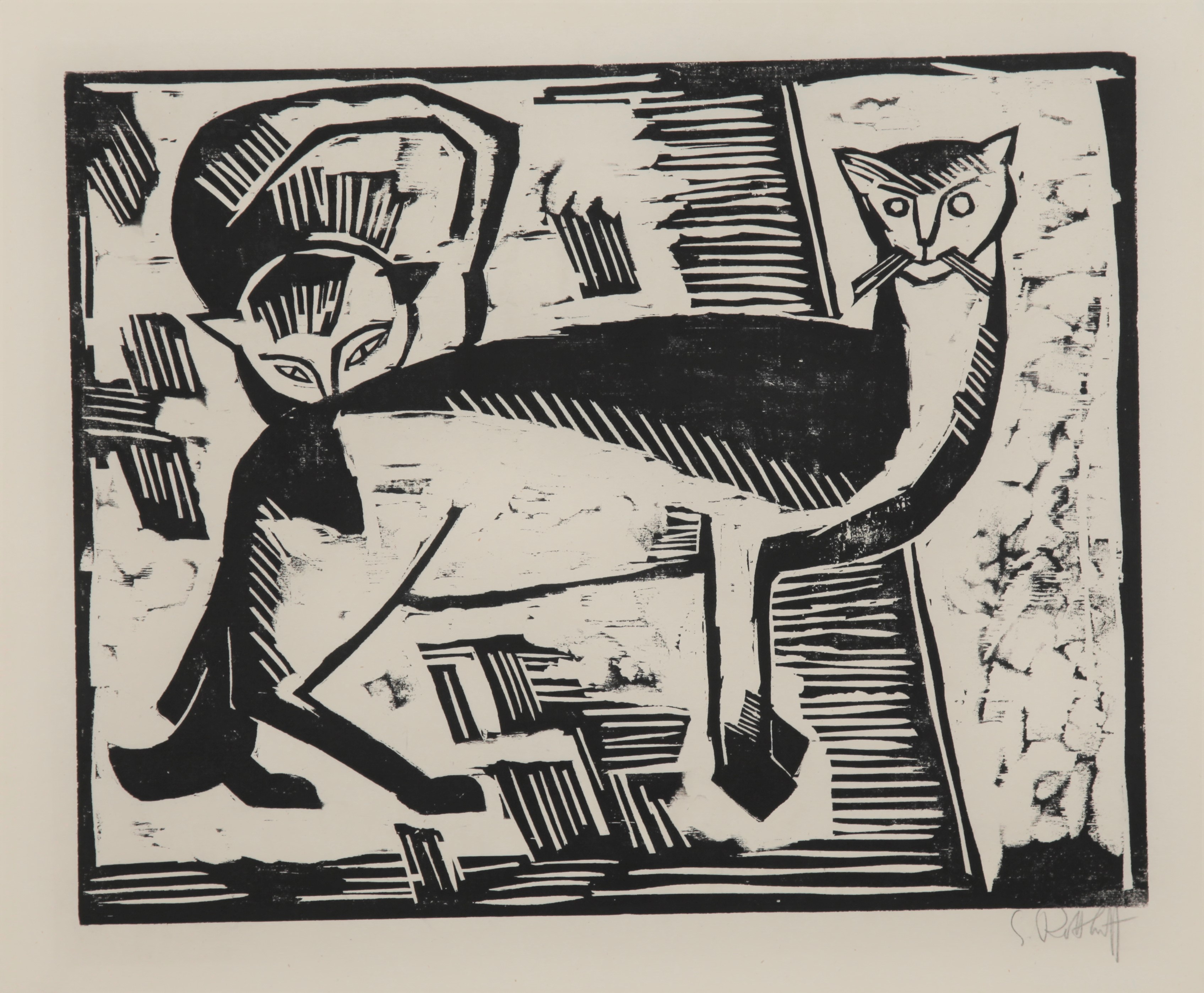Katzen by Karl Schmidt-Rottluff
