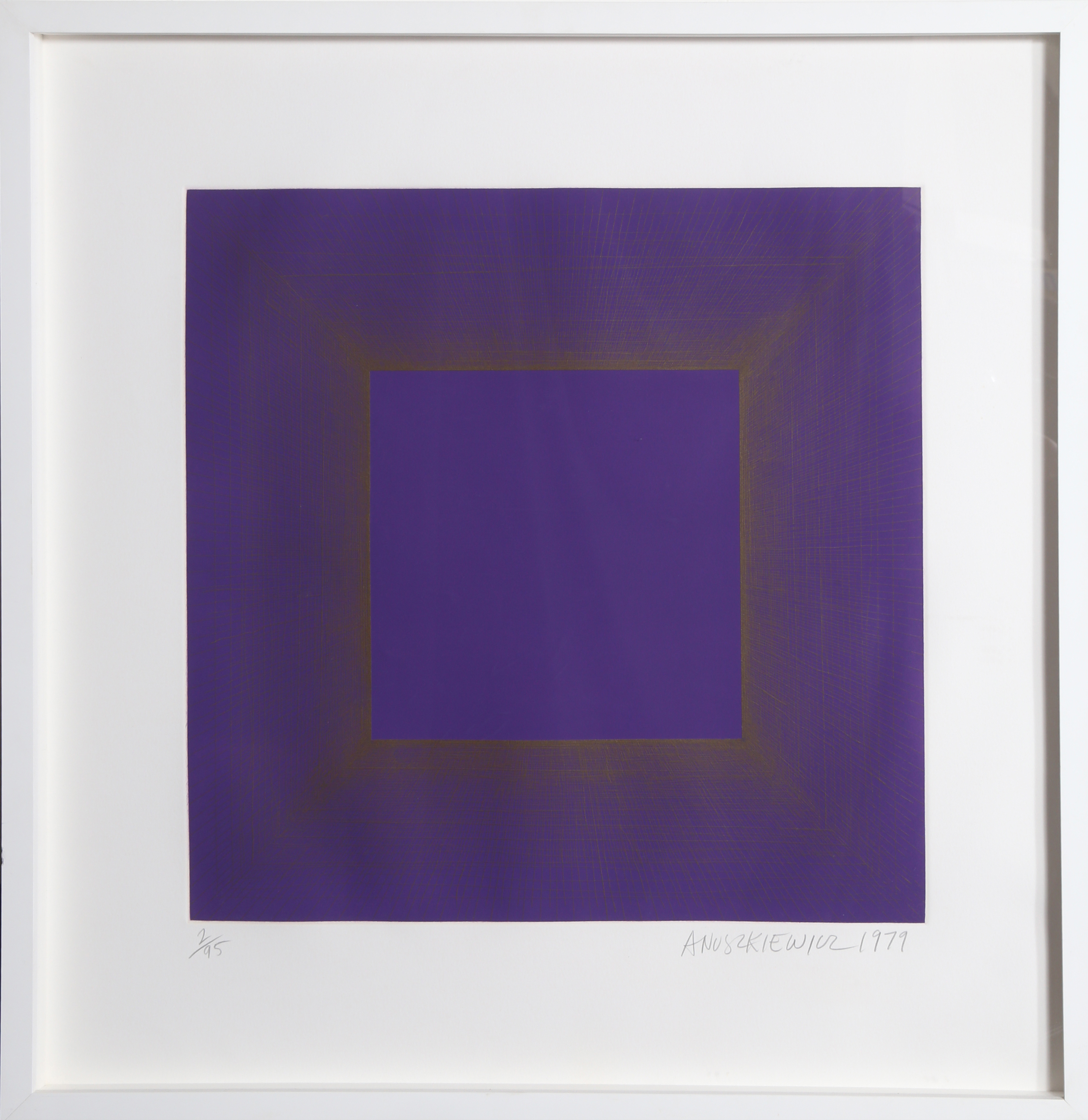Midnight Suite (Purple with Silver) by Richard Anuszkiewicz