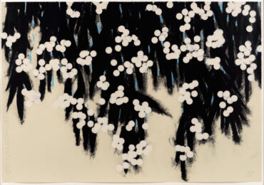 Mimosa by Donald Sultan at Leslie Sacks Gallery