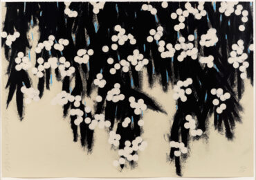 Mimosa by Donald Sultan at Leslie Sacks Gallery