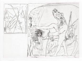 Minotaure aveugle guidé par une Petite Fille aux Fleurs (S.V. 94) by Pablo Picasso at John Szoke Gallery