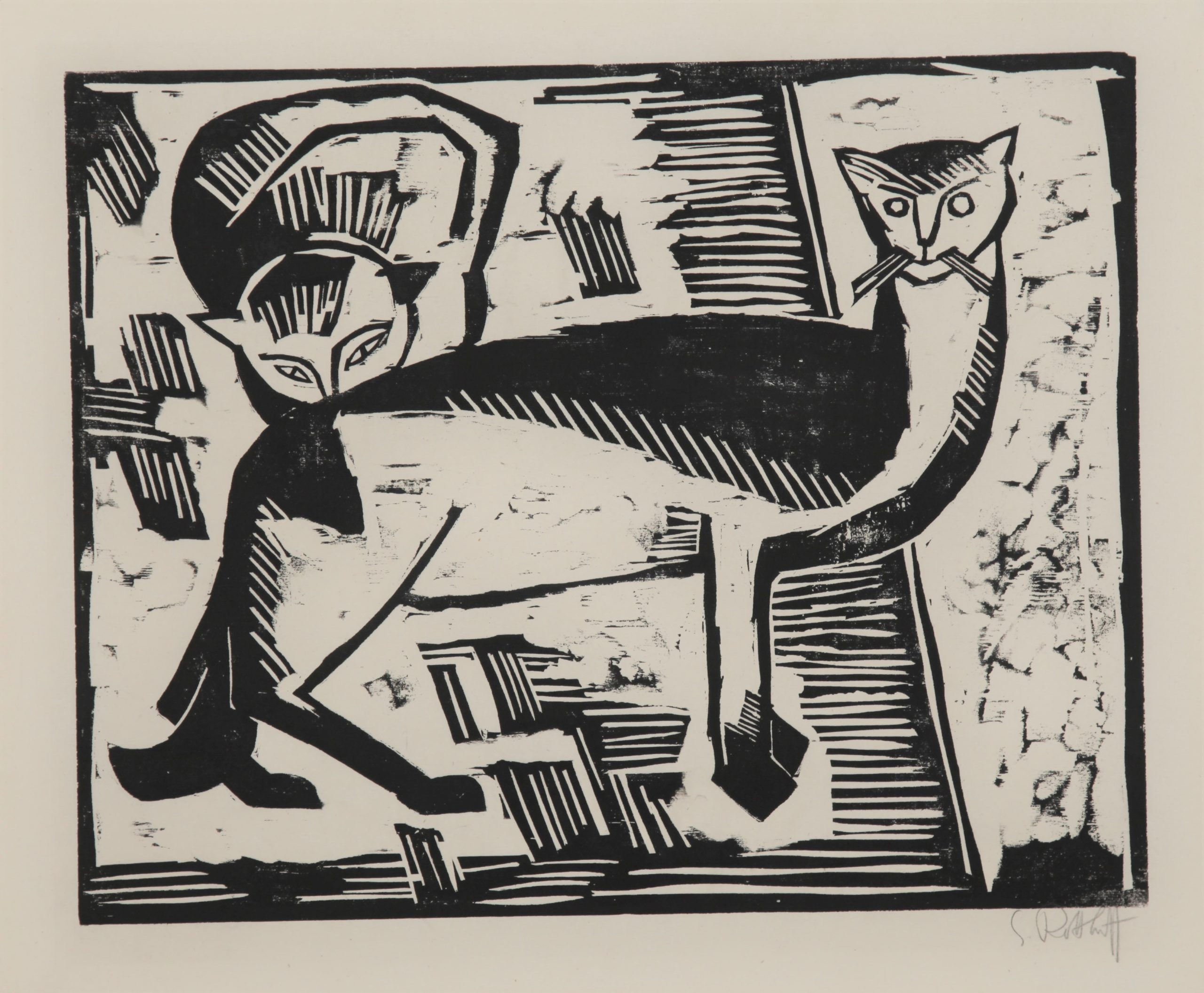 Katzen by Karl Schmidt-Rottluff
