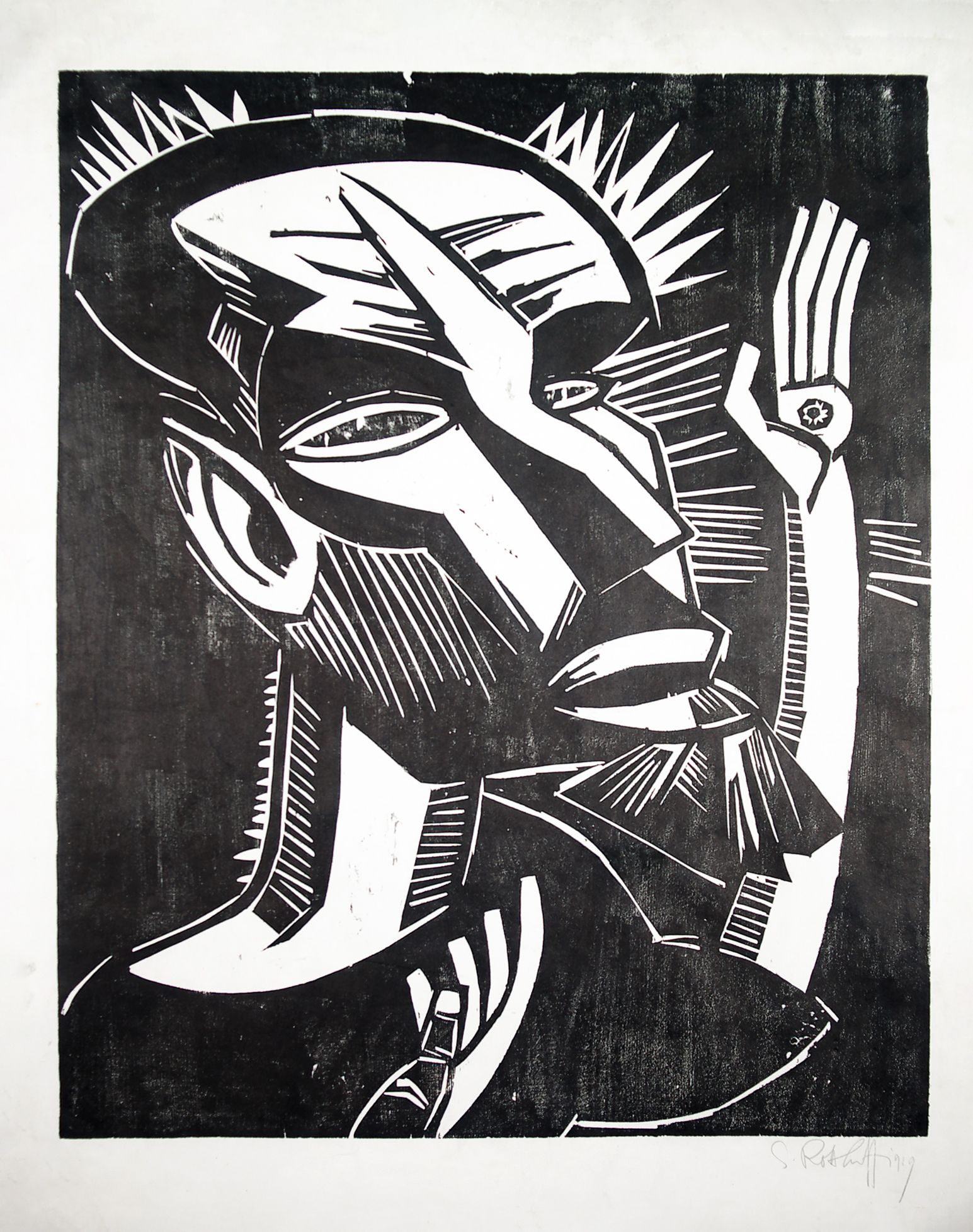 Heiliger Franziskus by Karl Schmidt-Rottluff