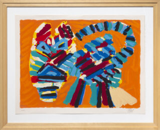 Sunshine Cat from the Cats Portfolio by Karel Appel at RoGallery