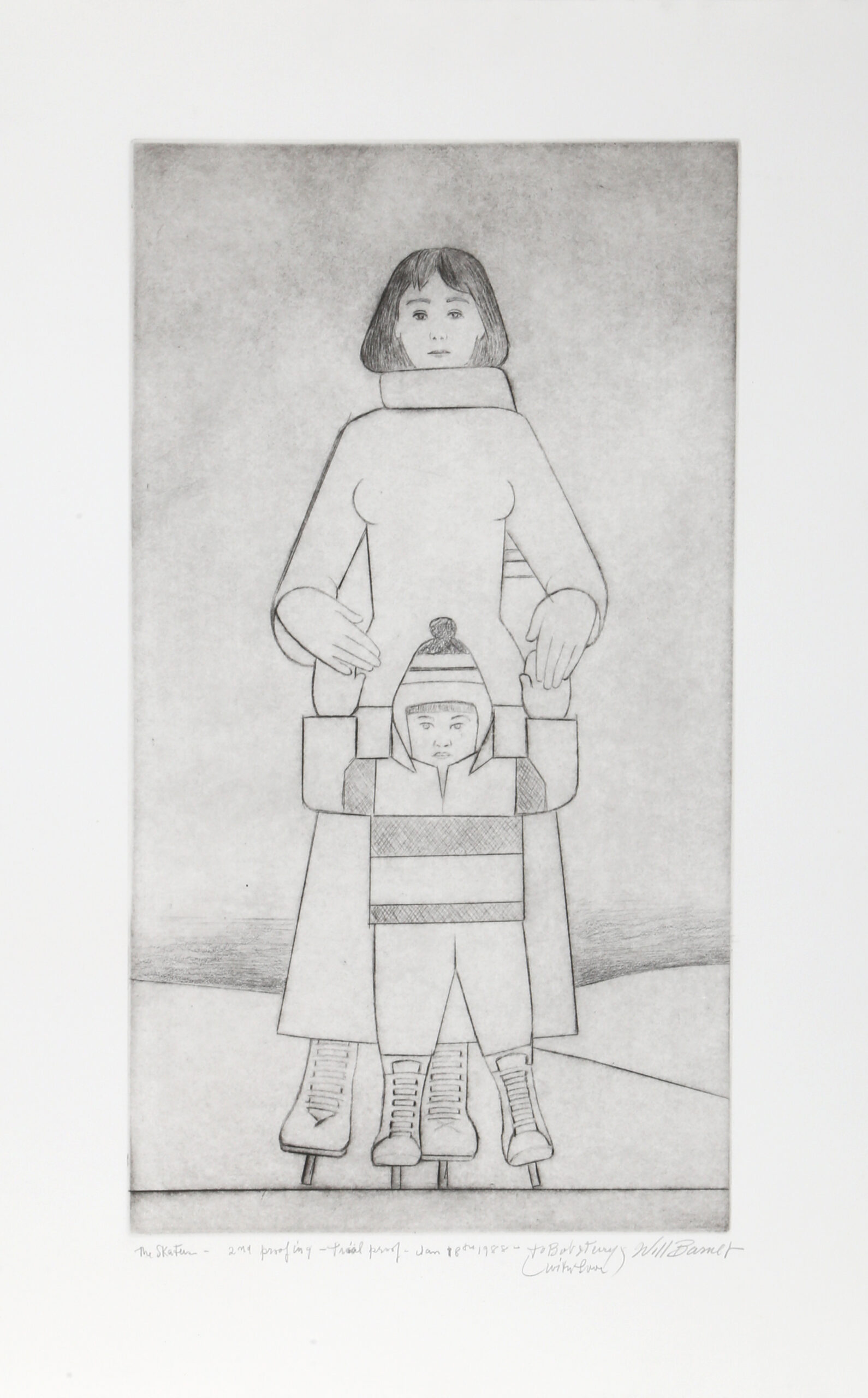 The Skaters by Will Barnet