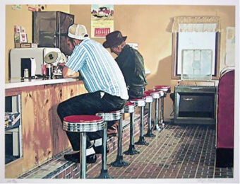 Twin Springs Diner by Ralph Goings at RoGallery