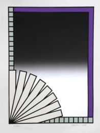 Untitled (Silver Fan) by Nicholas Krushenick at RoGallery