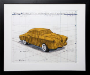 Wrapped Automobile (Project for 1950 Studebaker Champion Series) by Christo and Jeanne-Claude at RoGallery
