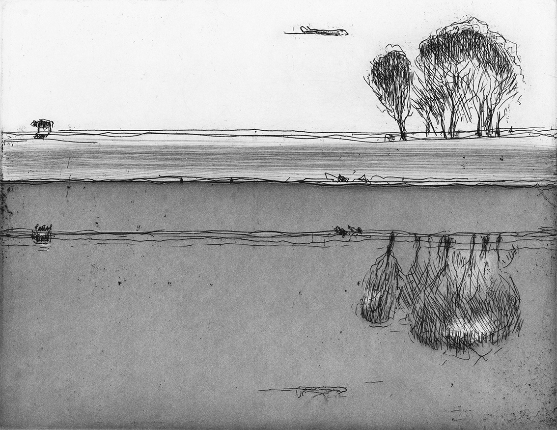 River Trees by Wayne Thiebaud