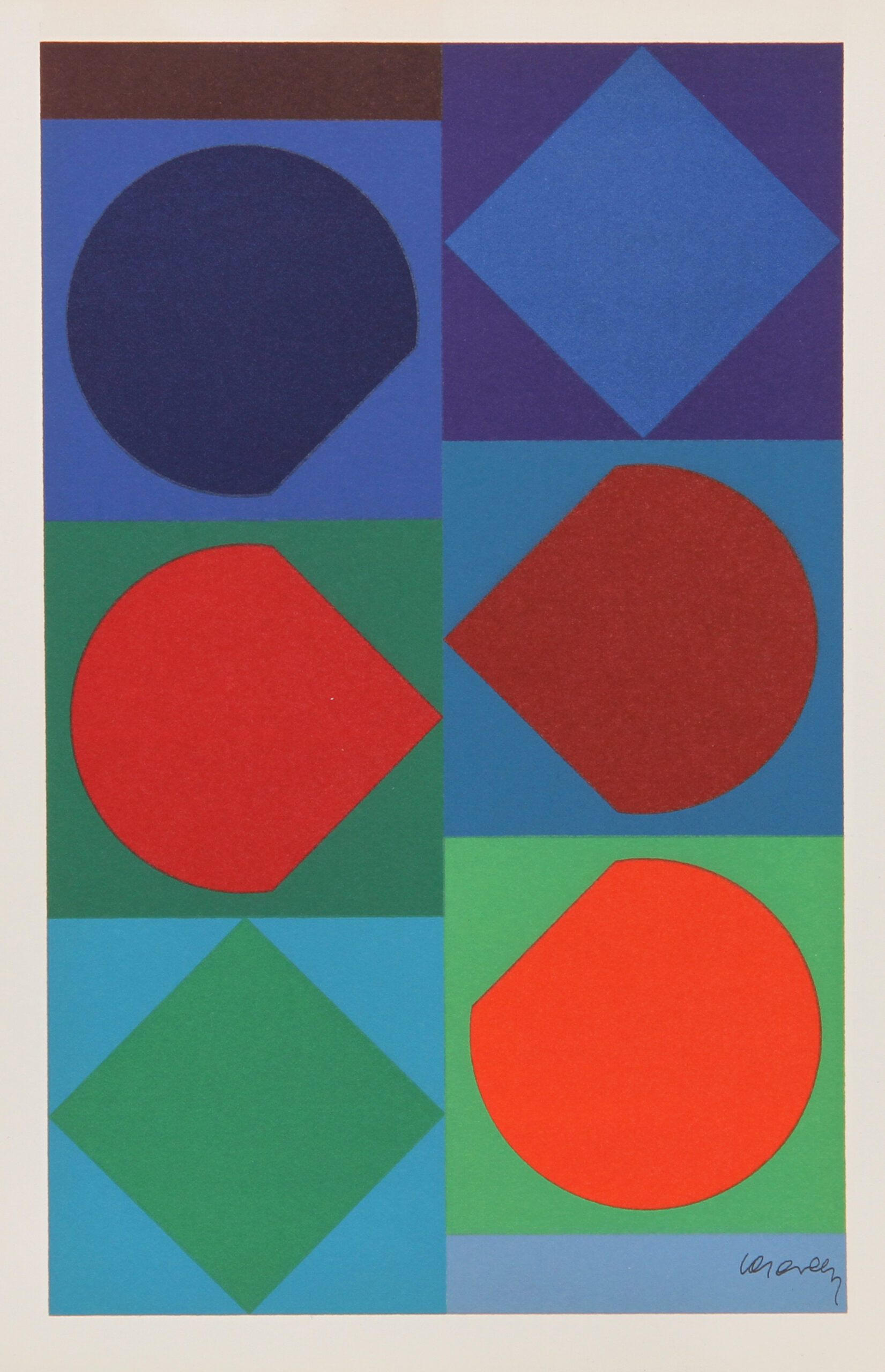 Beryll from Souvenirs de Portraits d’Artistes. Jacques Prévert: Le Coeur à l’ouvrage by Victor Vasarely