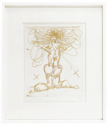 Boot Fairy (unique) framed by Claes Oldenburg at Petersburg Press