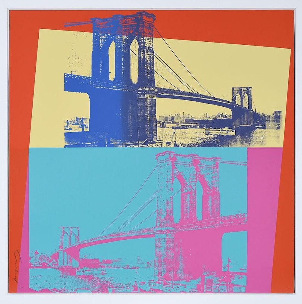 Brooklyn Bridge, FS 11.290 by Andy Warhol