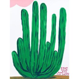Keep Your Ass Away From The Cactus by David Shrigley at Dovehouse Contemporary