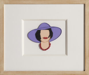 Monica With A Purple Hat by Tom Wesselmann at RoGallery