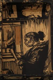 Myrtle Ave Windows 2 (Box) by Swoon at Taglialatella Galleries