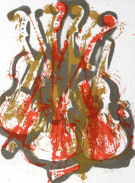 Orange and Grey Concerto by Arman at RoGallery