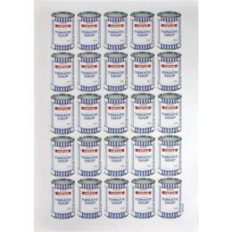 Soup Cans by Banksy at Dovehouse Contemporary