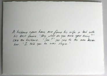 The Greeting Card Jokes #3: Canada Dry by Richard Prince at Dovehouse Contemporary