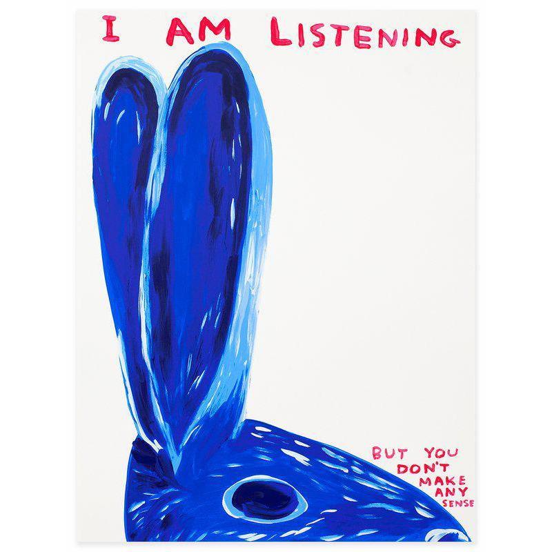 Untitled (I am Listening) by David Shrigley