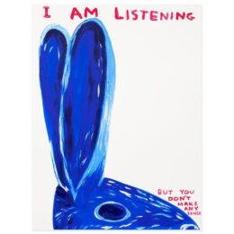 Untitled (I am Listening) by David Shrigley at Dovehouse Contemporary