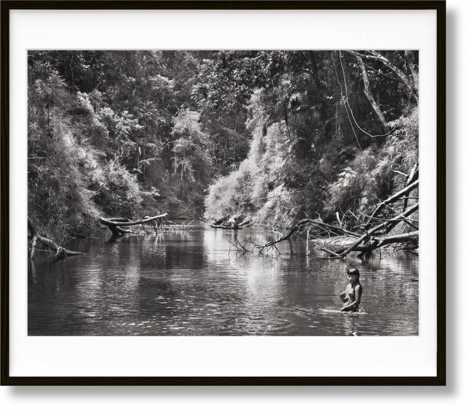 Amazônia. Art Edition No. 101–200 ‘Young Hatiri Suruwahá bathes in a backwater of the Pretão stream’ by Sebastião Salgado