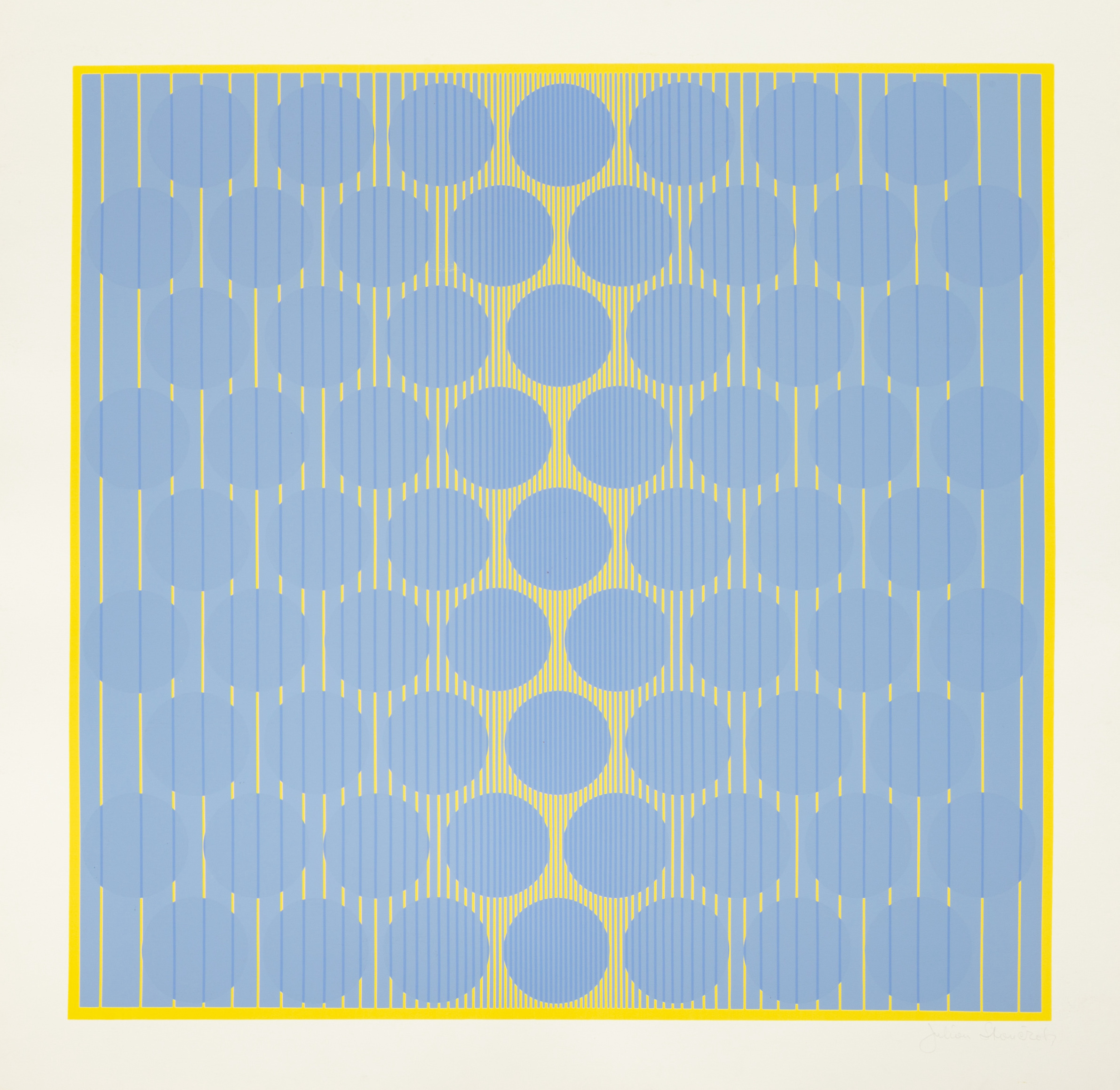 Blue Circles, from Eight Variants by Julian Stanczak
