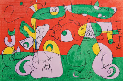 Bougrelas and his Mother III, from: Series for King Ubu by Joan Miro at Gilden's Art Gallery