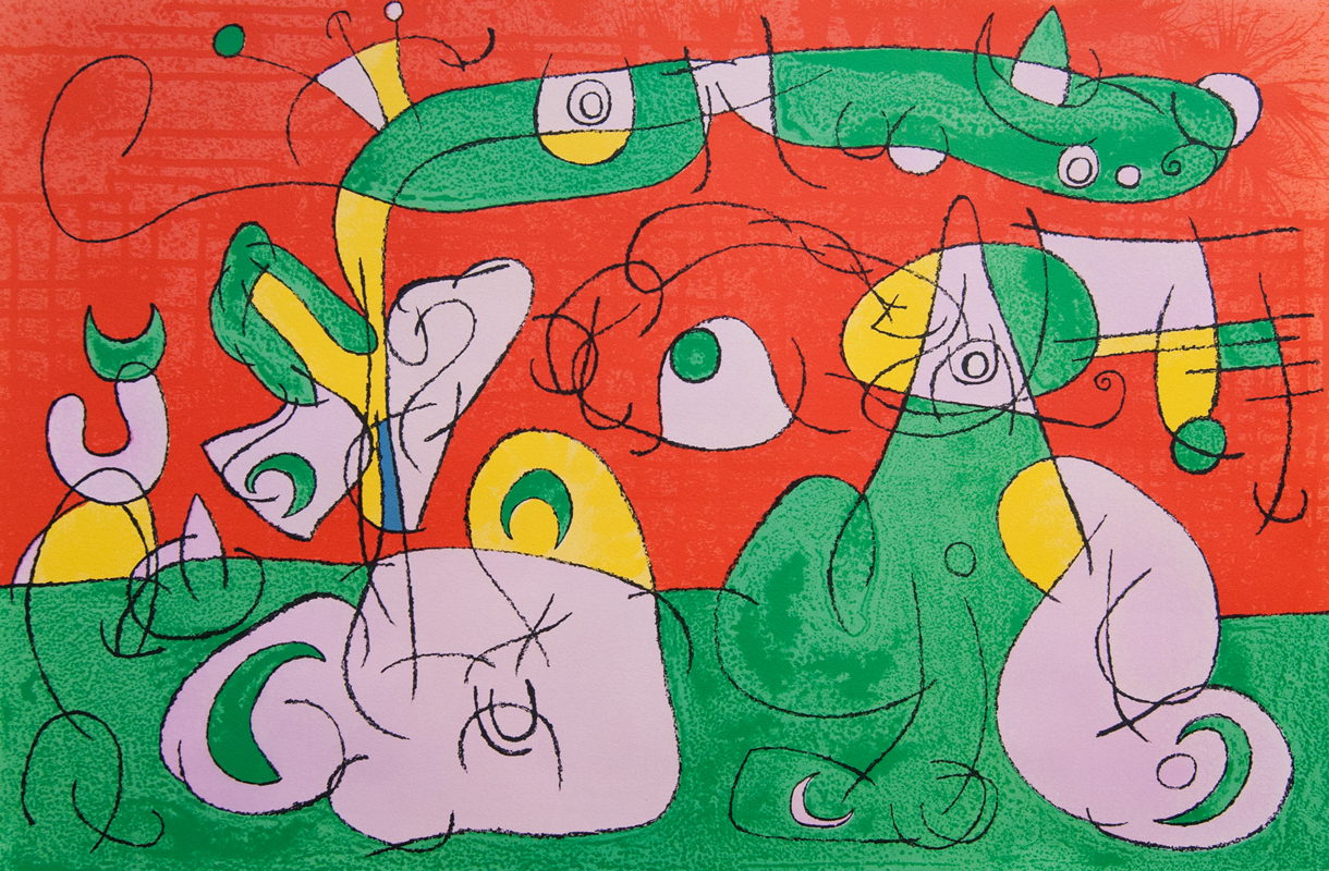 Bougrelas and his Mother III, from: Series for King Ubu by Joan Miro