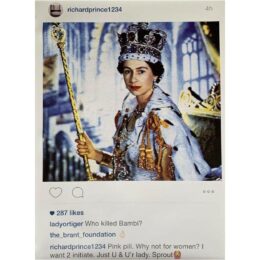 Instagram New Portraits – Queen Elizabeth II by Richard Prince at Dovehouse Contemporary