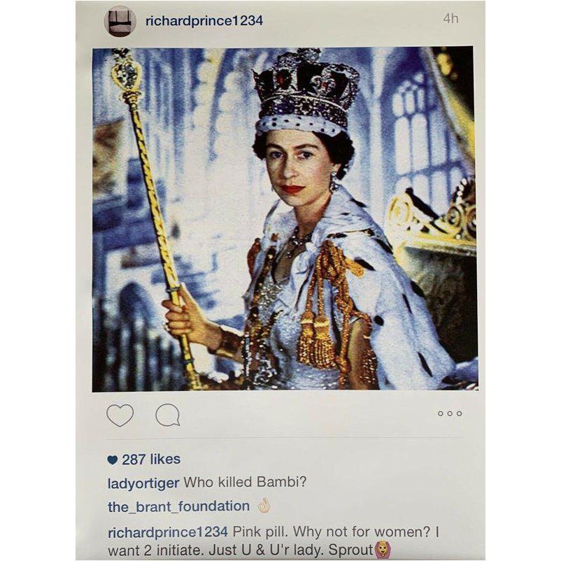 Instagram New Portraits – Queen Elizabeth II by Richard Prince