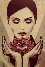 Invisible to the Eye by Shepard Fairey at Taglialatella Galleries