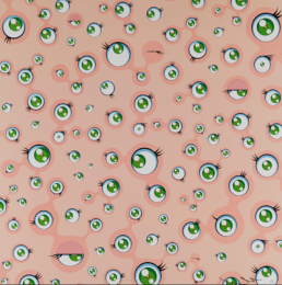 Jellyfish Eyes (Tan) by Takashi Murakami at Taglialatella Galleries