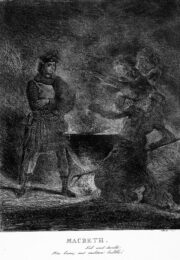 Macbeth consultant les sorcières (Macbeth Consulting the Witches) by Eugène Delacroix at Emanuel von Baeyer - Cabinet