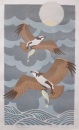 Ospreys – Blue by Martha Ives at ebo Gallery