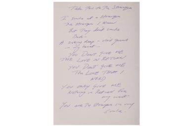 Take This To The Stranger by Tracey Emin at Dovehouse Contemporary