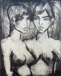 Two Girls – Half Nudes | Zwei Mädchen – Halbakte by Otto Mueller at Gilden's Art Gallery