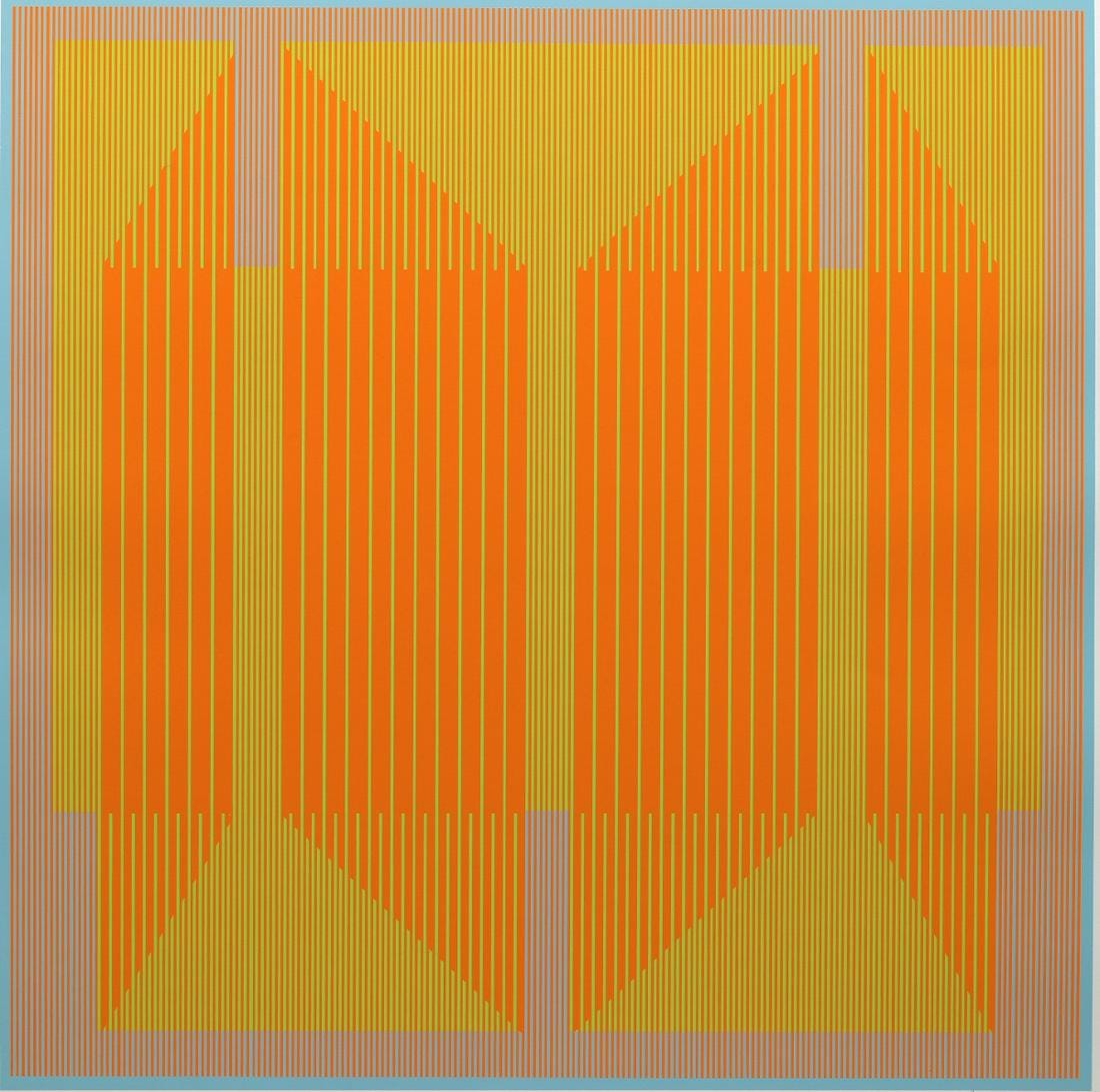 Emerging Orange by Julian Stanczak