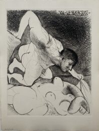 Homme dévoilant une femme by Pablo Picasso at John Szoke Gallery