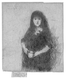 Portrait of a Little Spanish Girl by Theodore Roussel at Emanuel von Baeyer - Cabinet