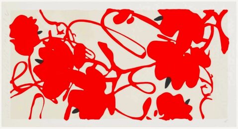 Red Flowers by Donald Sultan at Michael Lisi/Contemporary Art