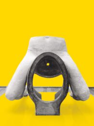 Sadie Looking Like Britannia by Julian Simmons and Sarah Lucas at Paul Stolper Gallery