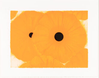 Six Yellows by Donald Sultan at Leslie Sacks Gallery