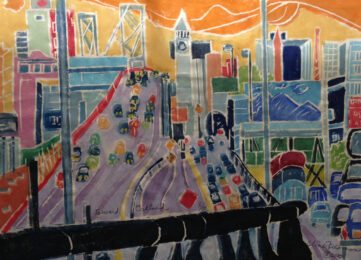Toward Oakland by Aline Feldman at ebo Gallery