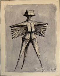 Untitled, Winged Figure by Lynn Chadwick at iMuseum Vegas
