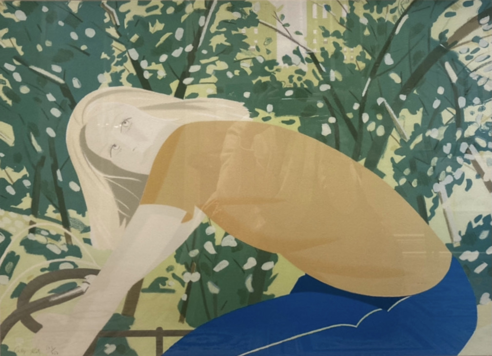 Bicycling in Central Park by Alex Katz