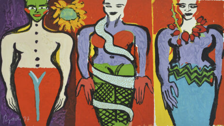 Earthly Paradise 4 by Elvira Bach at Gallery Har-El, Printers & Publishers