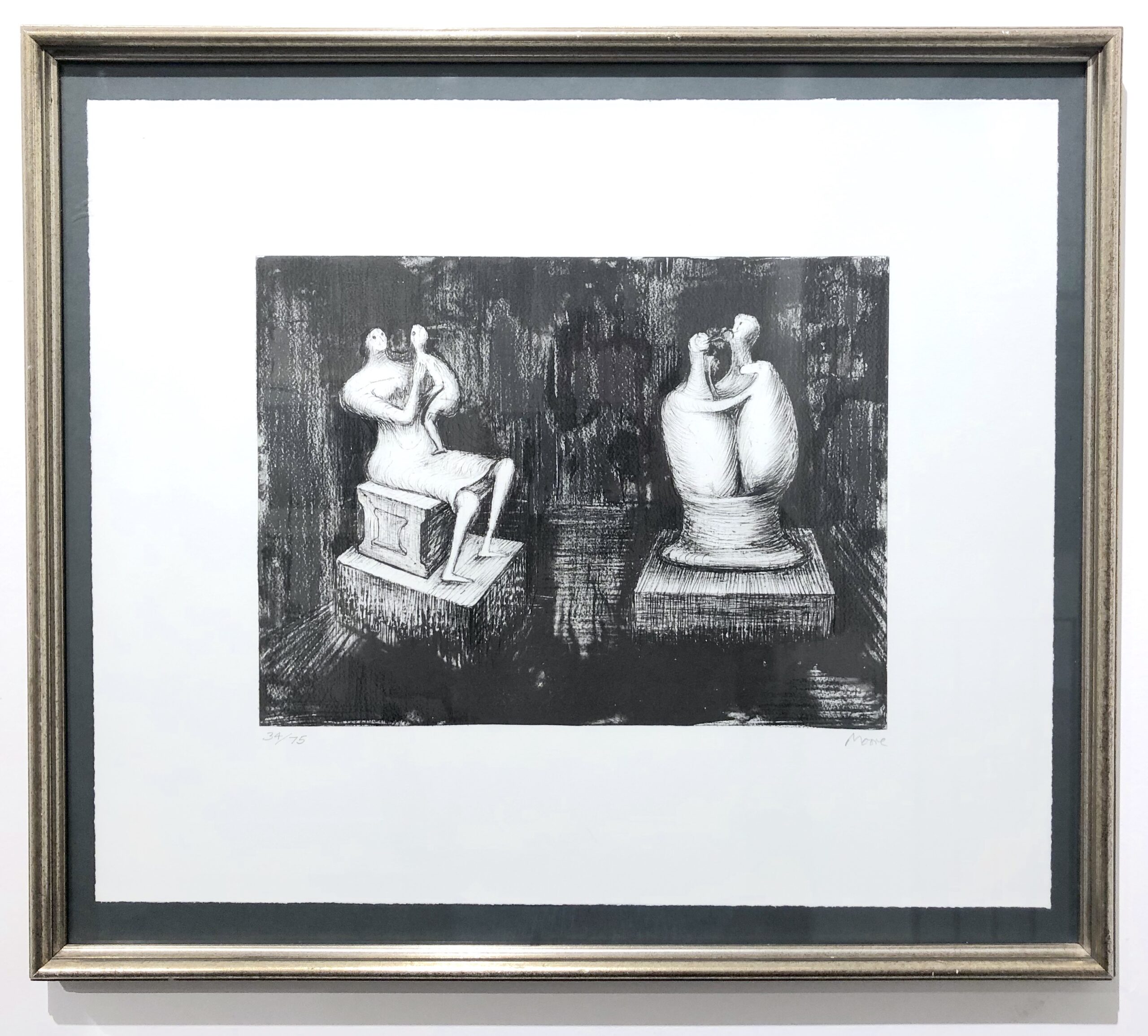 Sculptures: Dark Interior by Henry Moore